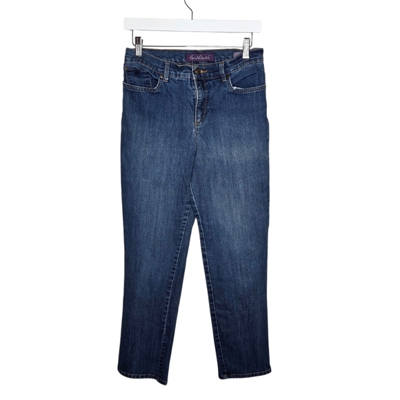 gloria vanderbilt amanda jeans Straight Leg Short Size 6 - Picture 1 of 8